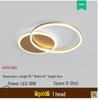 Modern Minimalist Gold Ring Ceiling Lamp for Living Room and Bedroom