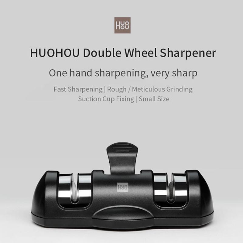 Xiaomi Youpin Huohou Sharpen Stone Brousky s dvojitým kotoučem Brousky na brusky K-nife Nástroj pro rychlé ostření Grindstone Kuchyňské nástroje