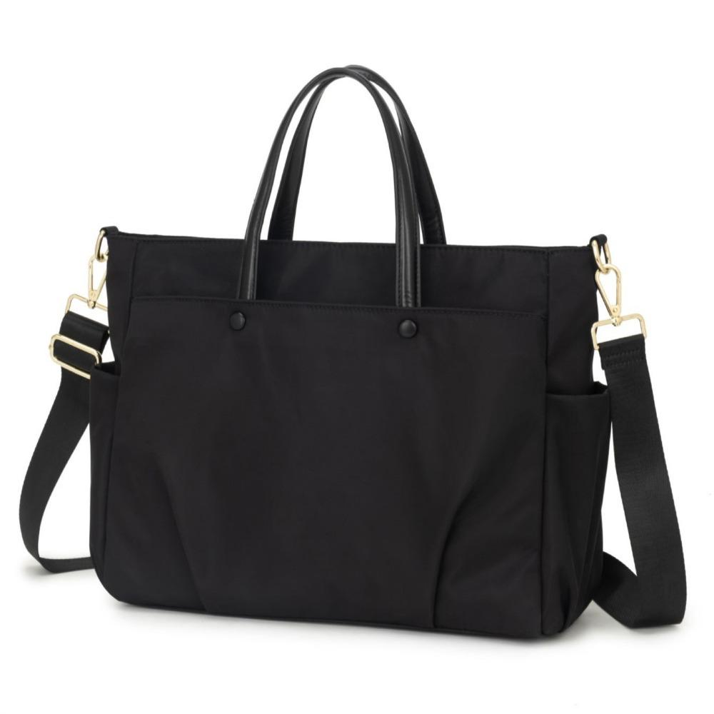 

Портативные сумки для ноутбука с боковым карманом, плечевой ремень, сумка-чехол для ноутбука, простая сумка для ноутбука, для путешествий M чёрный