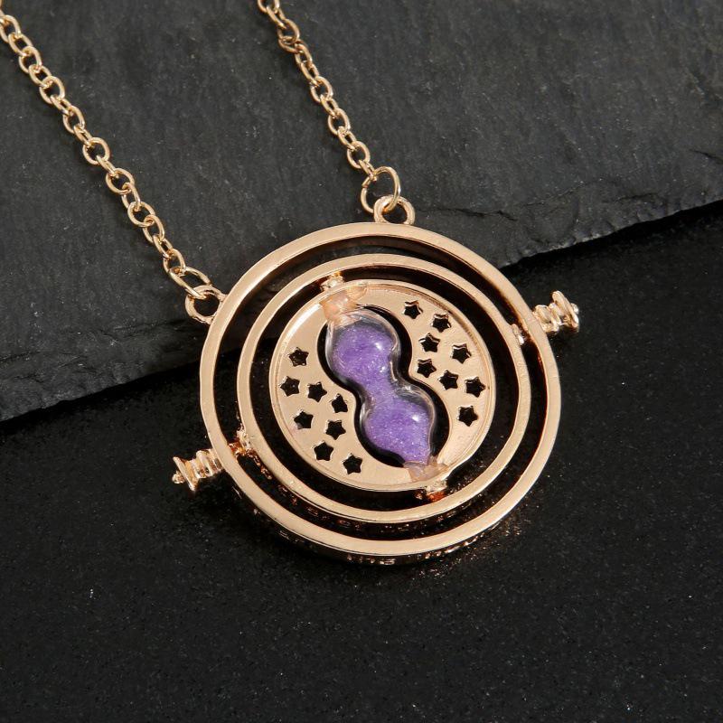 Creative Hourglass Necklace & Earring Set Sweater Chain Series