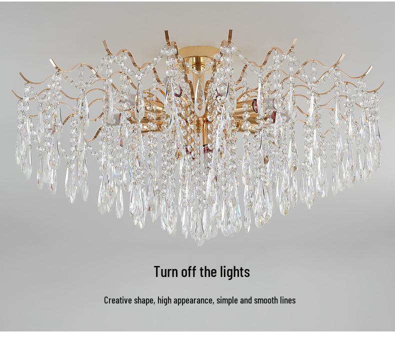 Contemporary Luxury Crystal Chandelier for Living Room, Villa, Hotel Lobby, or Dining Room