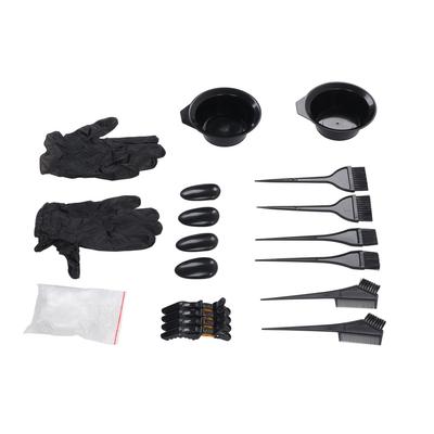 26Pcs Hair Dye Kit Hair Tinting Bowl Dye Brush Ear Cover Gloves Hair Dye Coloring Set for DIY Salon