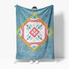 Decorative Abstract Floral Pattern Quilted Blanket Throw Sofa Bed Bedspread Home Textile Gift