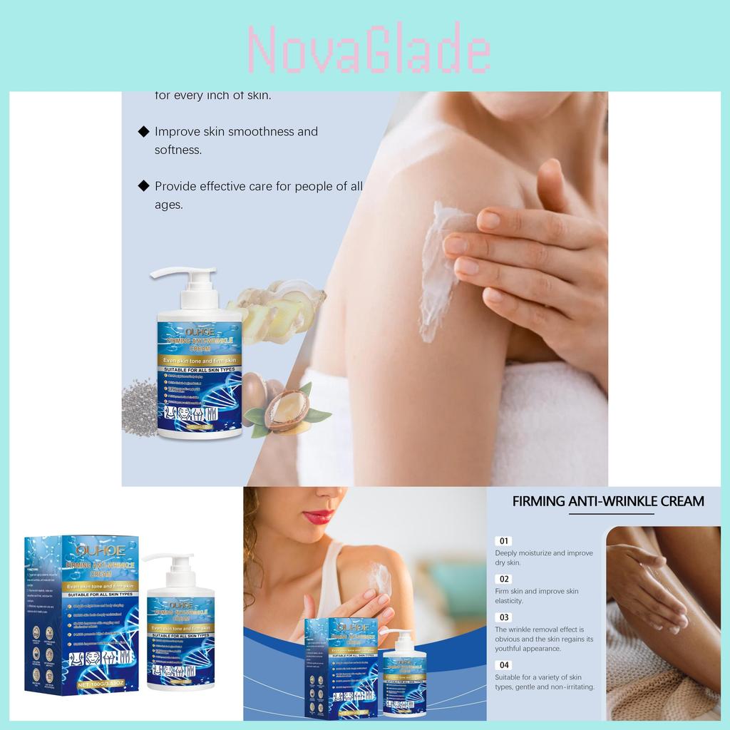 Ouhoe Nourishing Moisturizing Body Cream For Everyday Massage Soft Hydrating Non Greasy Skin Improvement 100g