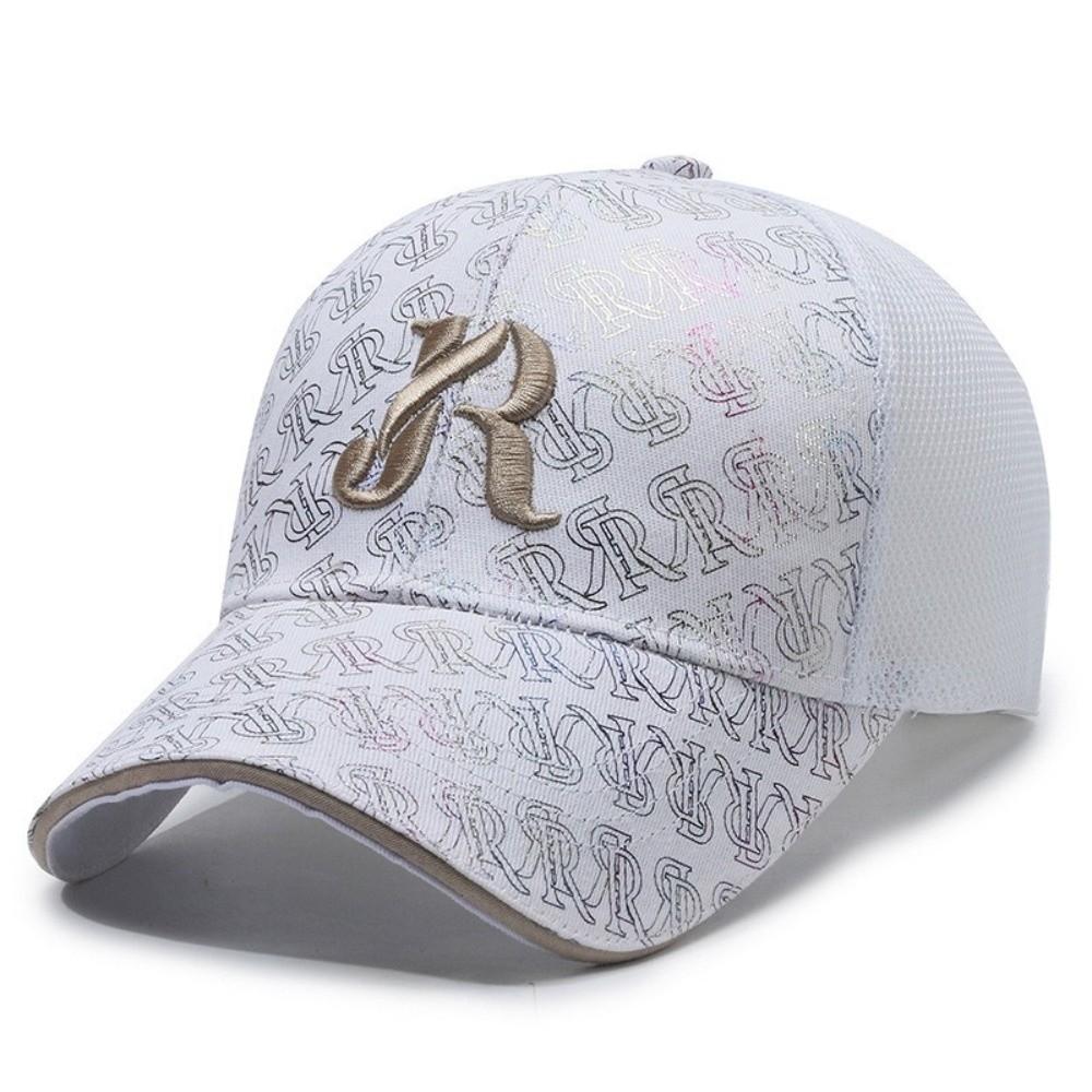 Breathable Mesh Baseball Cap Wide Brim Peaked Cap Casual Trucker Cap Outdoor