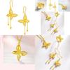 Stylish Gold Plated Butterfly Wire Ring Chic Geometric Jewelry Perfect For Women