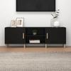 Day and Night - Day and Night Black Plywood TV Cabinet 150x30x50 Cm