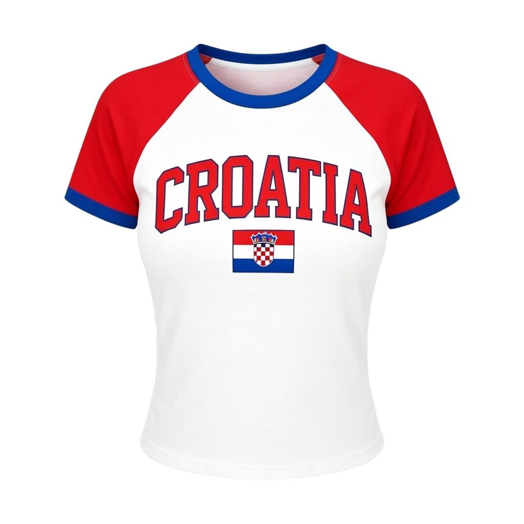 Women's Casual V Neck Short Sleeve Pullover T Shirt Letter Print Top with National Names for Soccer Support Fans