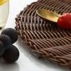 Cup Mat Eye-catching Heat Resistant PVC Simulation Rattan Woven Round Shape Coaster for Home