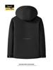 Men's Mid-Length Winter Down Jacket with Detachable Liner and Hood – Suitable for Middle-Aged and Elderly, Dad's Style, Thickened Coat