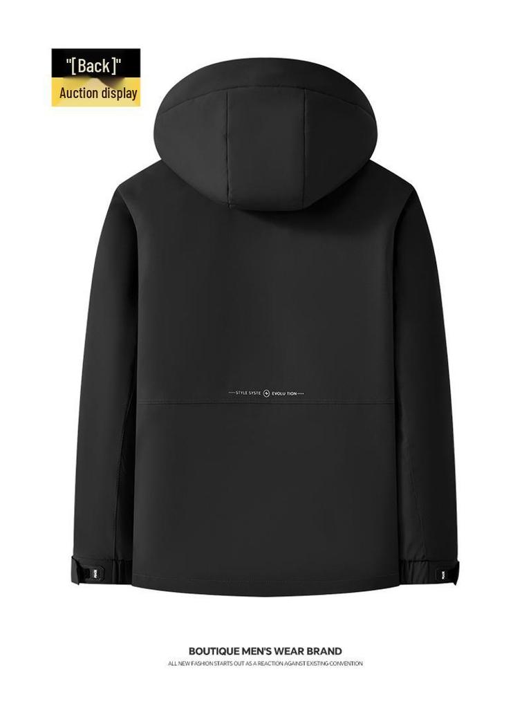 Men's Mid-Length Winter Down Jacket with Detachable Liner and Hood – Suitable for Middle-Aged and Elderly, Dad's Style, Thickened Coat
