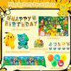 Cartoon-Geburtstagsparty-Dekorationen, Anime-Mottoparty-Dekorationen, Anime-Ballon-Party-Set, Ballon-Dekorationen