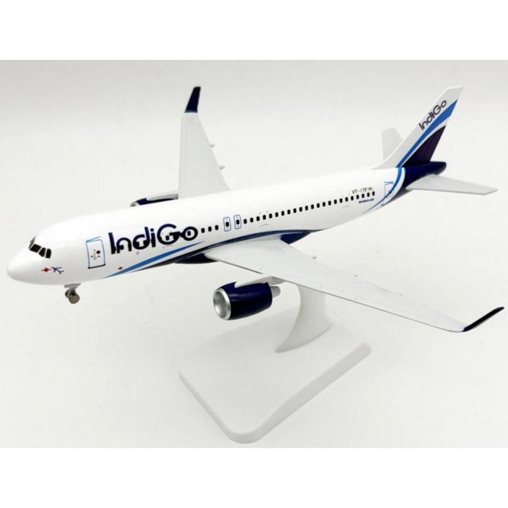 Premium 20cm Die-cast Model Airplane - Airbus A320 Indigo Airlines Livery