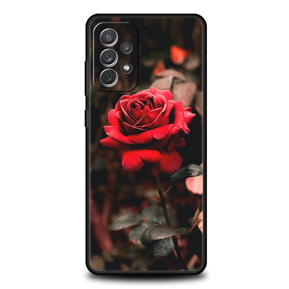 Beautiful Rose Flower Phone Case For Samsung Galaxy A51 A71 A21S A12 A11 A31 A41 A03s A52 A32 A22 A13 A23 A33 A53 A73 5G Cover