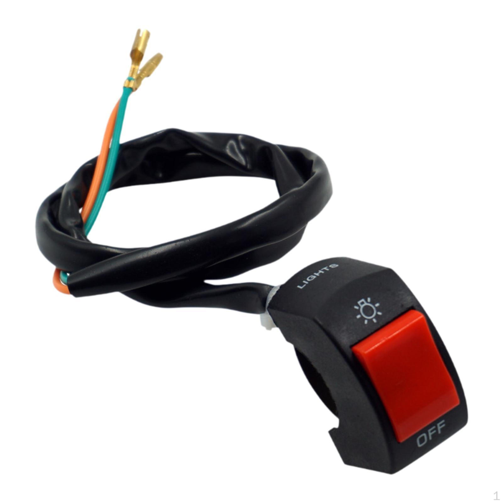 

Переключатель на руль мотоцикла 22 мм 7/8 дюйма запасные части аксессуары кнопка выключения управления светом для Red Button