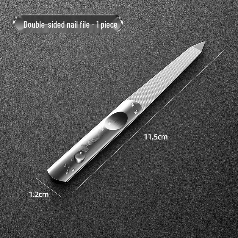 

Double-Sided Stainless Steel Nail File & Buffing Strip Manicure Tool Set Other