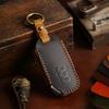 Car Key Case Cover Genuine Leather Keychain Accessories for Kia Ev6 Seltos K5 Sorento Mq4 7 Button Keyring Holder Shell
