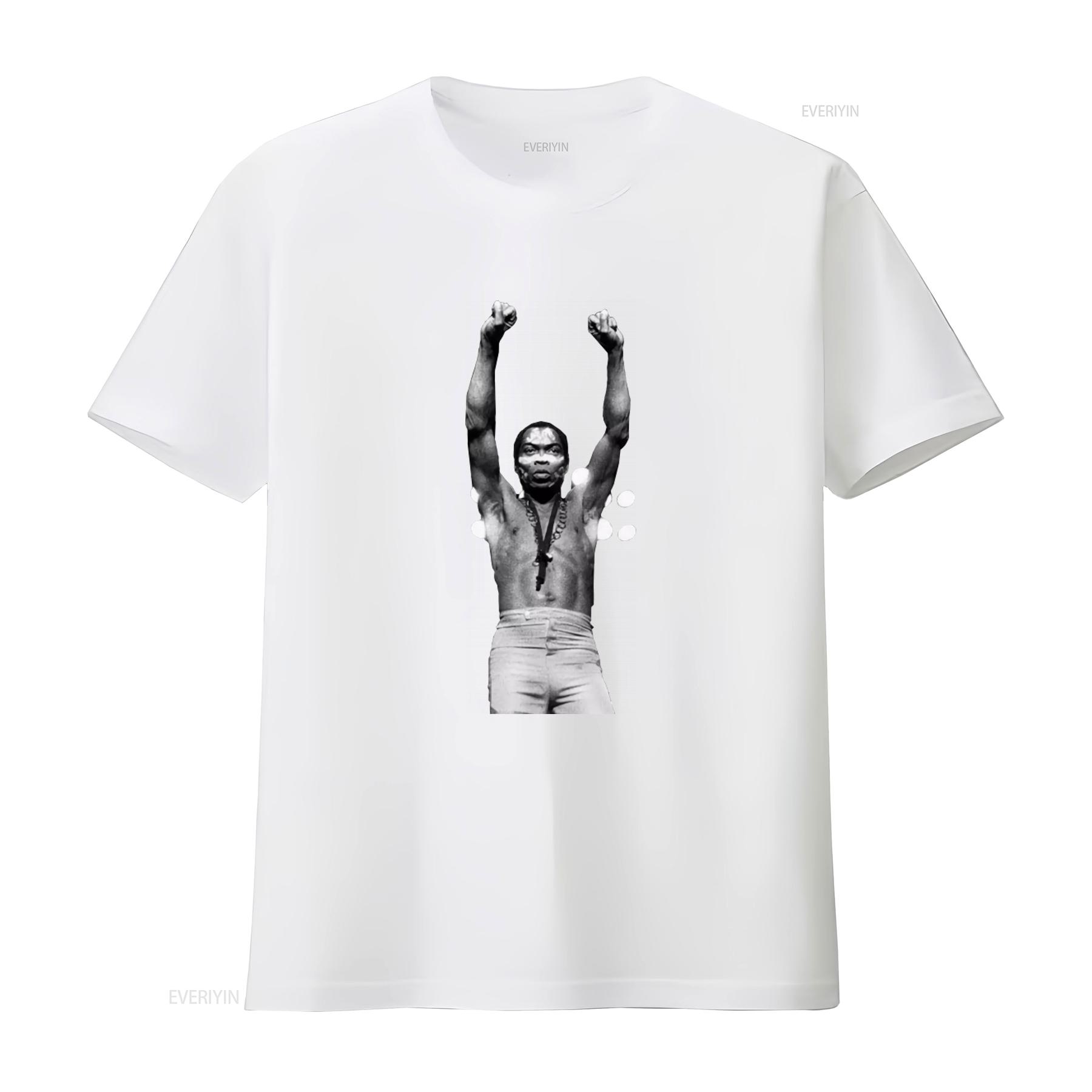 ZheXiong TEE Vintage Fela Kuti T-shirt Afrika Muziek Afrobeat Funk Jazz Foto Print Jaren 00 Jaren 70 Stijl Tony Allen Tribute vintage Gewassen Zacht M