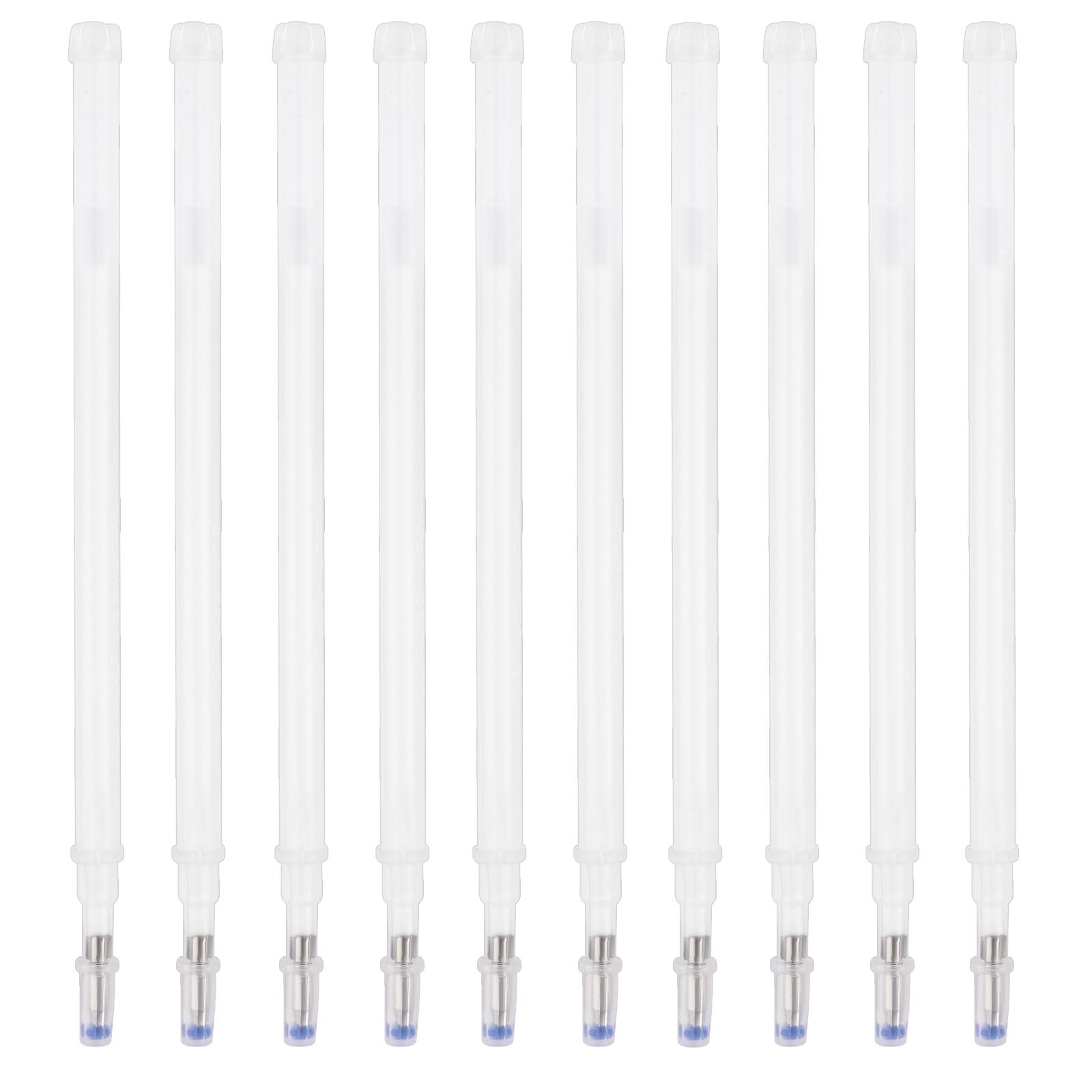 

10Pcs/Set High Temperature Disappearing Fabric Marker Pen Erasable Refill Pens For Patchwork Fabric PU Leather Mark Sewing Tool