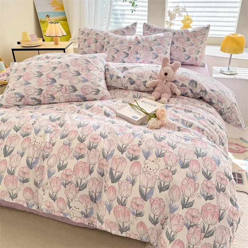 1pc Quilt Cover Floral Style Duvet Cover Single/Double/Queen/King Size Comforter Cover Housse De Couette (No Pillowcase)