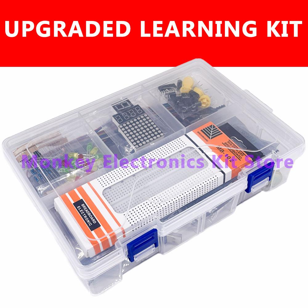 Electronic Starter Learning DIY Kit for arduino UNO R1 Electronic Moudle 811-hole Breadboard 1611 LCD, DHT11 Sensor Upgraded Kit