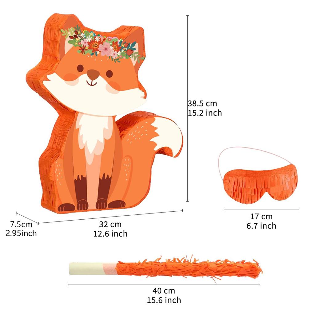 Pinata-Mittelstücke Mädchen Jungen Kinder mit Augenbinde, Schlagstock und Konfetti für Hochzeit Schule Karneval Jubiläum Halloween