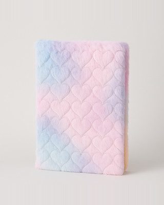 Dívčí deník Zápisník Duhové srdce Plyšový deník se zámkem A5 Tajný deník