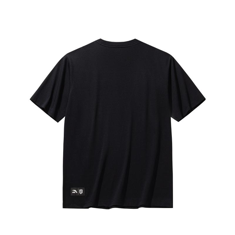 Anta Fan Zhendong Series Round Neck Letter Pullover Short Sleeve T-Shirt Unisex Tops 172628106R-2