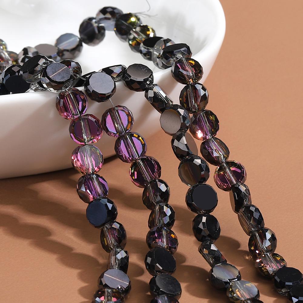 100pcs Crystal Stone Beads Rondelle Austria Faceted Loose Spacer Round Beads for Jewelry Making DIY Necklace Bracelet Wholesale