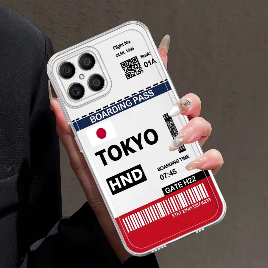 

Hot Air Tokyo Seoul Label Soft Phone Cover Case for Honor X9a X9b X8 X8a X7b X8b 90 Lite Honor X8a