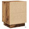 Nightstand Reclaimed Wood Look 39 X 34.5 X 50 Cm Engineered Wood