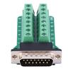 2Pcs DB15 G2 00 DB15 to Terminal Block Board Male Connector Riveting Tooth Type