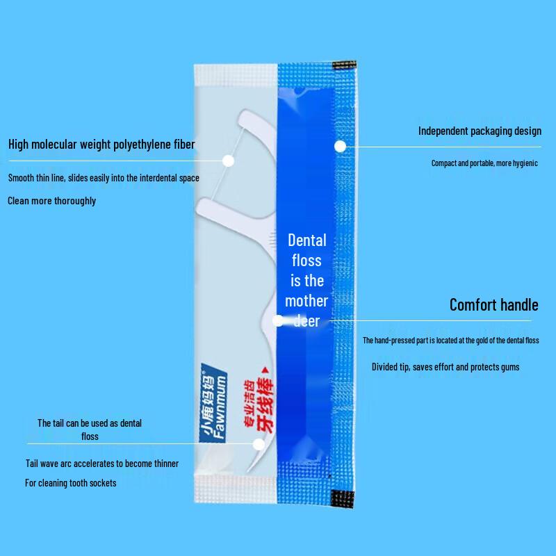 FAWNMUM Comfortable Cleaning Dental Floss Picks