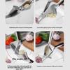 Garlic Press Easy To Squeeze And Clean With Soft Easy Squeeze Ergonomic Handle Zinc Alloy Garlic Mincer Crusher