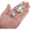 4PC Self-Locking Spring Gate Latch Aluminum Alloy Safety Bolt Lock for Wooden Fence Pool Gate Cabinet Window