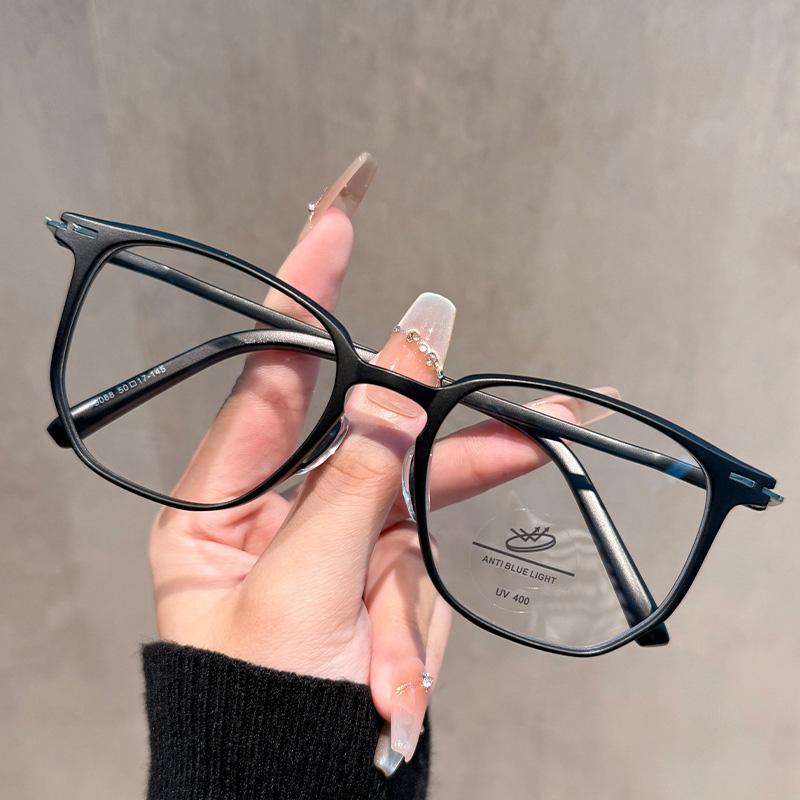 

New Large-frame Anti-blue Light Glasses For Women Can Match With Retro Internet Celebrity No Makeup Myopia Glasses Frame MH9088