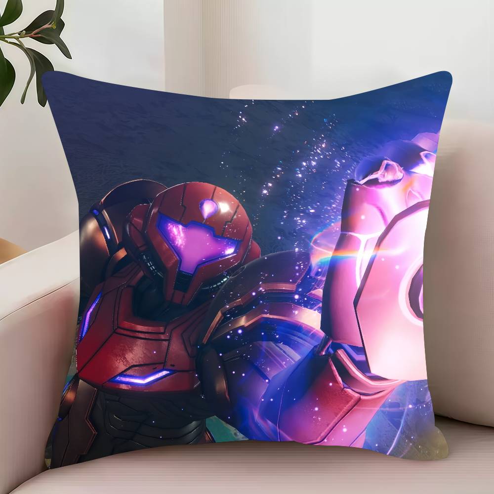 M-Metroid Prime 4 Beyond  Pillow Case Decor Protective Covers Comfortable soft for Sofa Living Room Home office