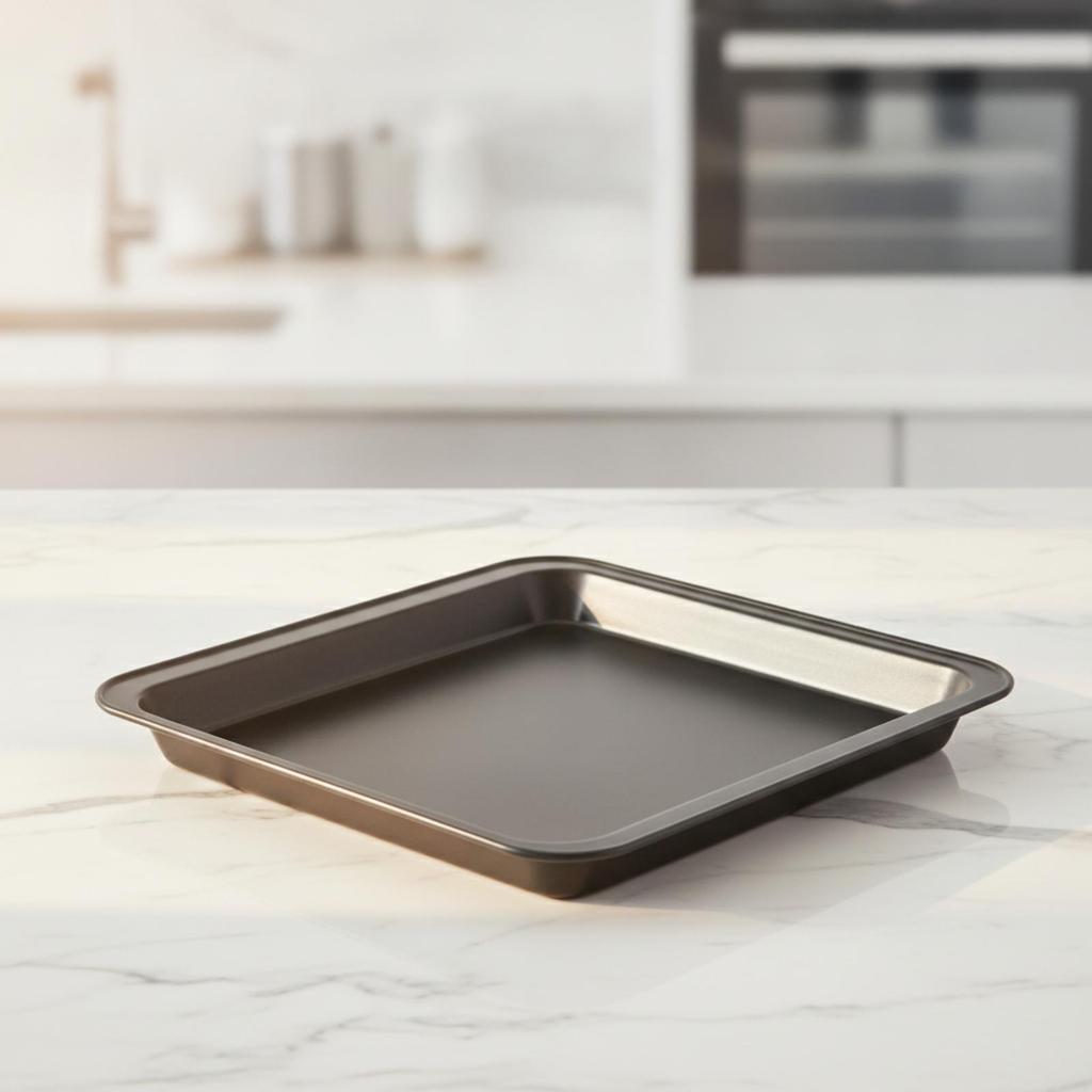 Rectangular Cooking Tray Compact Oven Pan Slim for Dessert Making