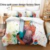 3D Printed Red Hair Girl Bedding Set Duvet Cover Pillowcase For Adult Kids Bedroom Decor Twin Full Queen King Size Bed Linen