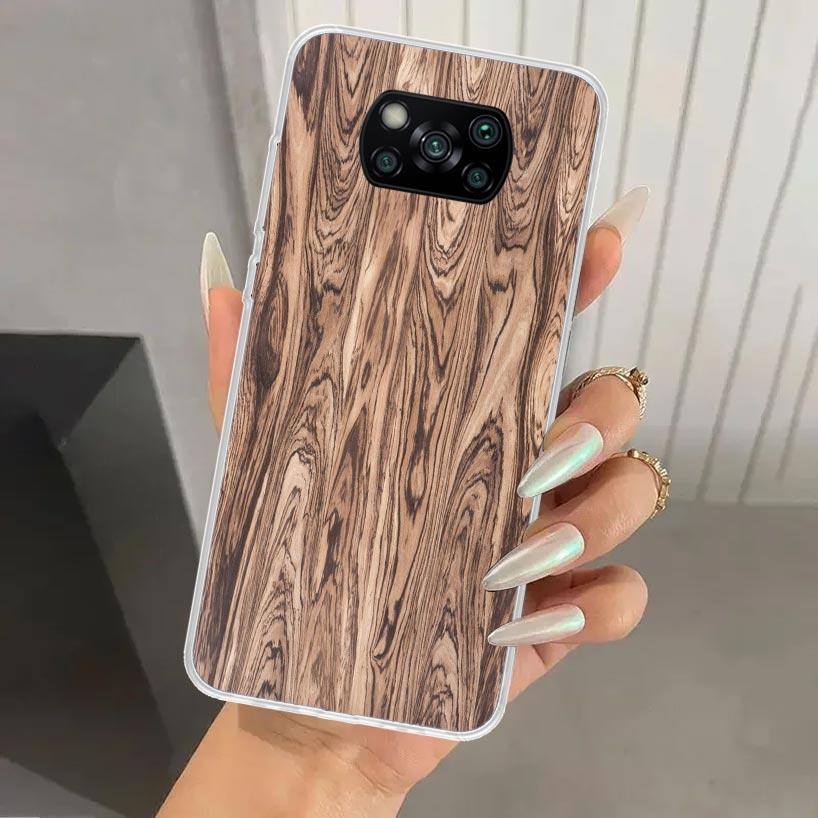 Wood Wooden Pattern Phone Case for Xiaomi Poco X5 X6 X7 Pro F7 Ultra M7 Redmi 15 15C 13 13C 12 12C 10 10A 10C 9 9A 9C 9T Shell P