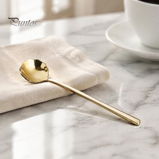 Reusable Kitchen Stirrers for Cafe 304 Stainless Steel Lace Dessert Spoon, Coffee Stirring Spoon Cutlery Kids, Metal Teaspoon Home Use Decorative