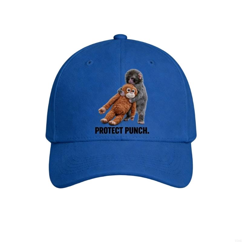 

Print Baseball Cap For Men Women Soft Cotton Adjustable Dad Hat With Fun Cartoon Design for Daily Wear Y08E королівський синій колір