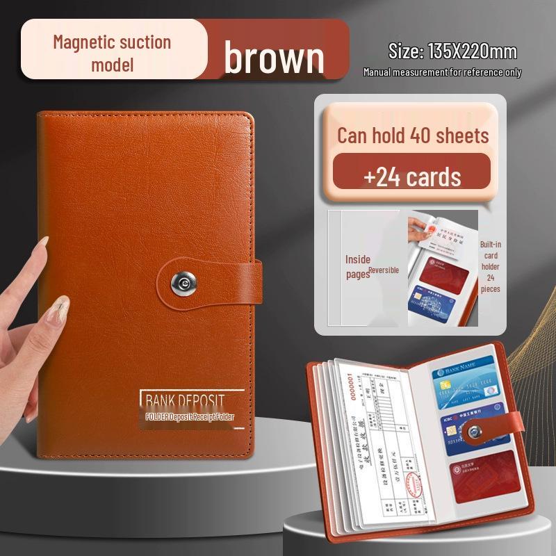 Leather Multifunction Finance Folder