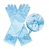 Princess Elsa Dress Costume for Luxury Ice Blue Heart Magic Braided [EKALA] Kids, 8-Piece Set, (Princess Dress, Tiara, Wand, Gloves, Necklace, Ring,