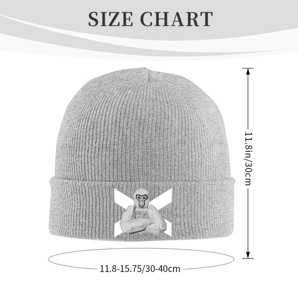 Gorilla Tag Warm Knitted Cap Winter Knit Bonnet Hat Skullies Beanies Hip Hop Caps for Unisex