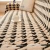 Plush Thousand Bird Grid Sofa Cover Cloth Towel One Piece Sofa Cover Sofa Blanket