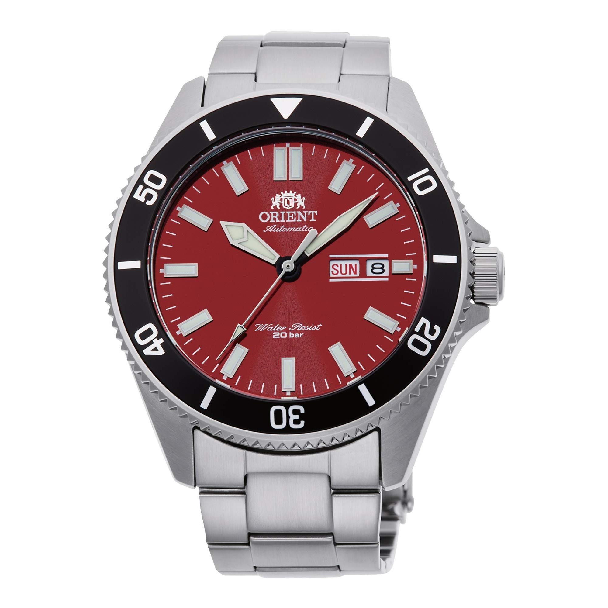 

[ORIENT] Мужские спортивные автоматические часы для дайвинга с ручным заводом, красным циферблатом, завинчивающейся заводной головкой RA-AA0915R19B [Параллельный импорт]