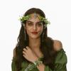 1pc Fairy Flower Leaf Crown Elf Princess Headdress Elf Headdress Cosplay Halloween Costume Shooting Wedding