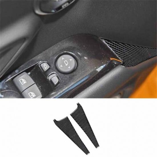 Carbon Fiber For Toyota Supra A90 - Interior Door Armrest Cover Trim 2x