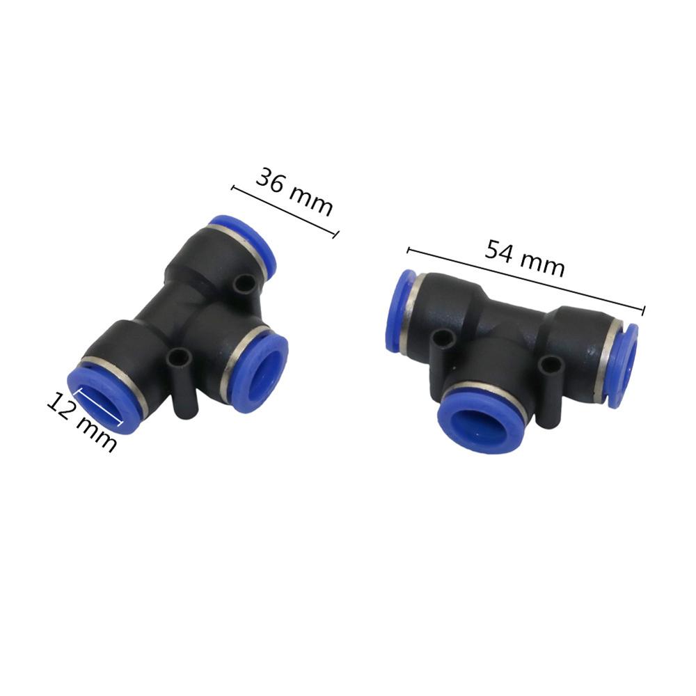 5 Pcs 6/8/10/12mm Tee Connector Garden Irrigation Quick Connectors Pneumatic Joint Mist Cooling System Adapters Water connector